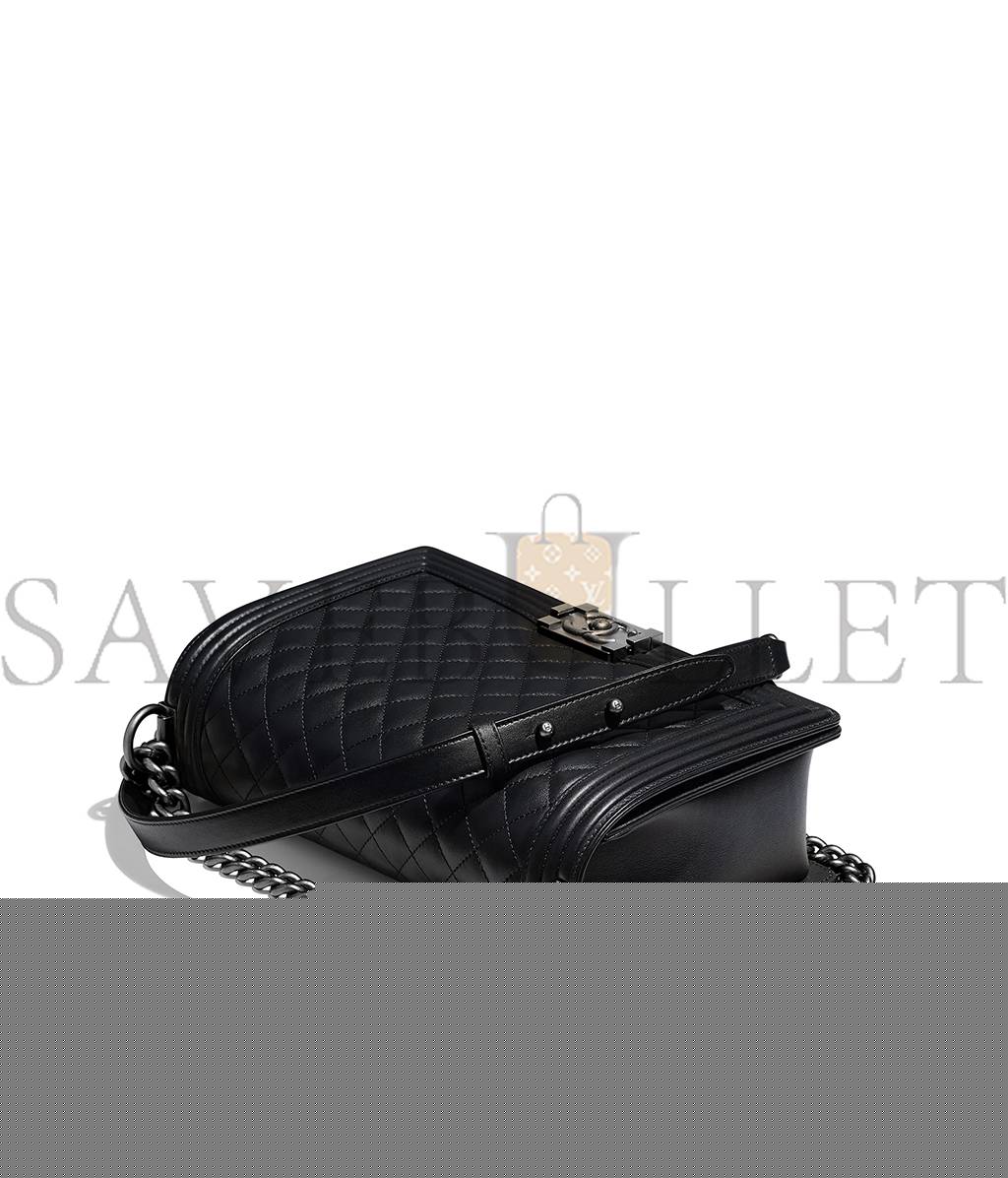 Ch*el large boy Ch*el handbag a92193 y09953 94305 (28*17.5*7.5cm）